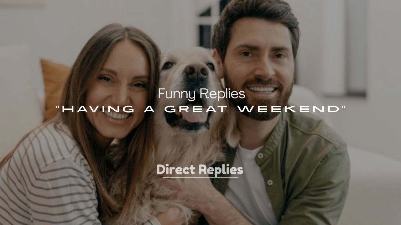 250+ Funny Replies to “Having a Great Weekend”